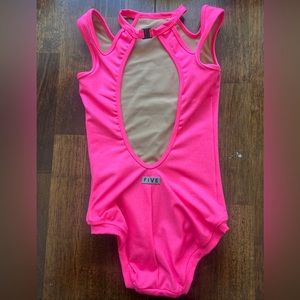 Five Dancewear Pink Leotard Size XS fit like child XL